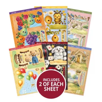 Side-Pop Stepper Cards, Set 1 Gold